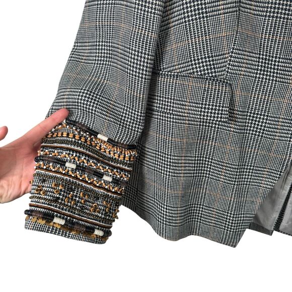 Veronica Beard Bronley Dickey Jacket Blazer Grey Plaid Career Office Womens 14 - Picture 3 of 8